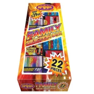 Family selection box - 22 Fireworks – Pyro-Planet