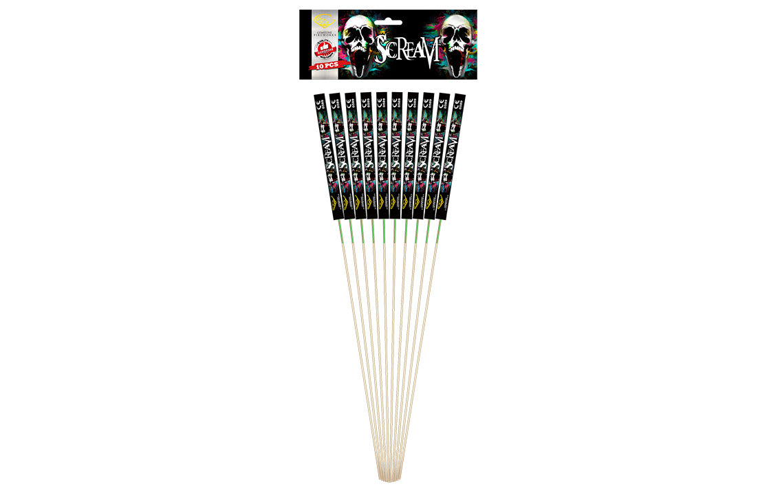 Gemstone - Scream Rockets - 10 Pack – Pyro-Planet