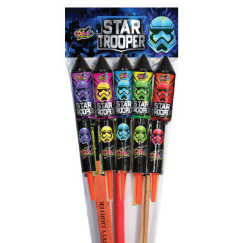 Cosmic Star Trooper Rocket - 5 pack