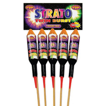 Load image into Gallery viewer, Spook Strato Twin Burst Rocket - 5 pack
