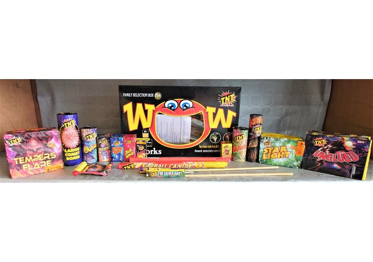 TNT WOW Selection Box - 16 Fireworks